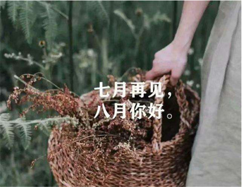 7月再見，8月你好！